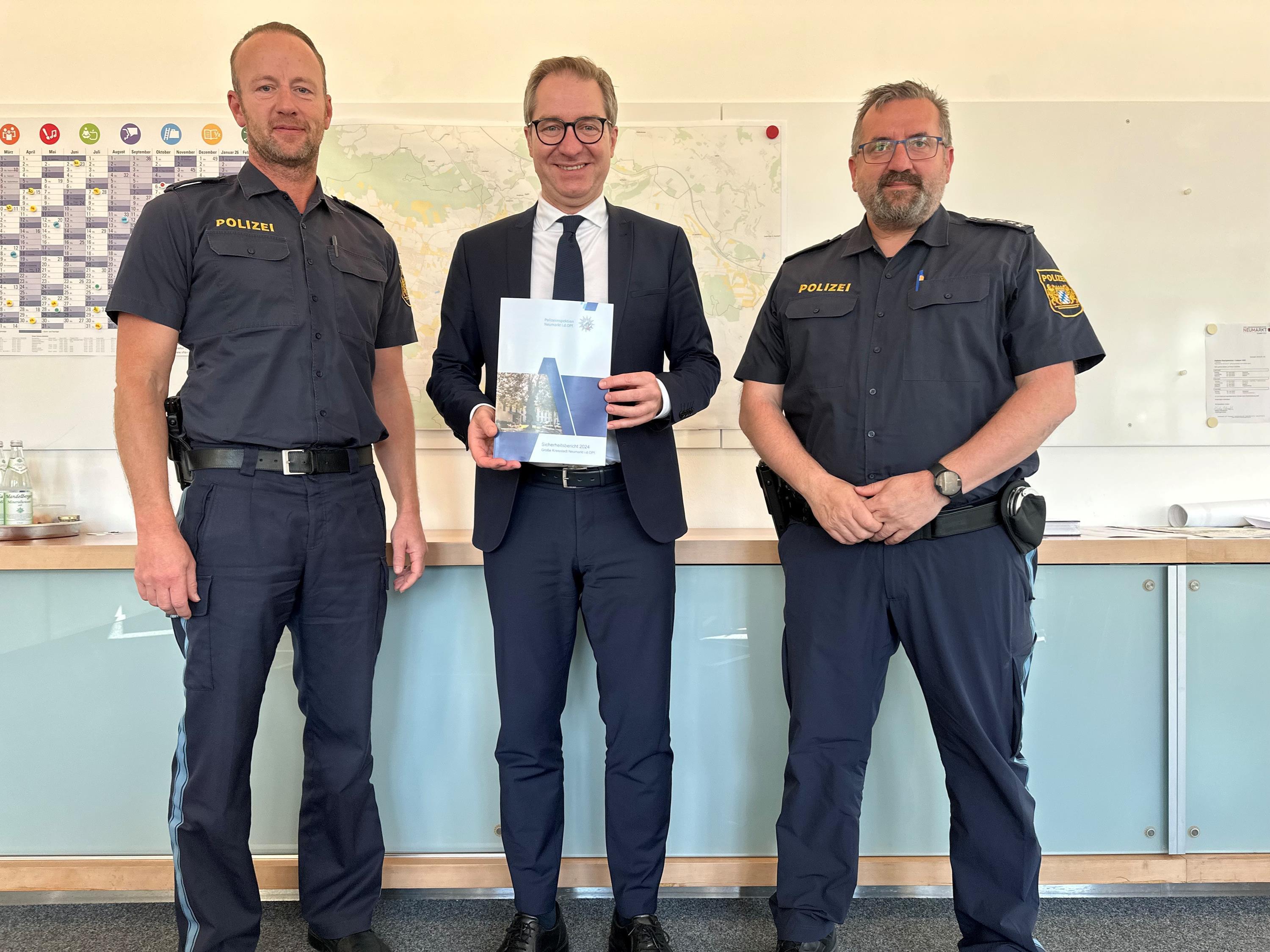 Polizei zieht Bilanz für 2024: In Neumarkt lebt es sich sicher