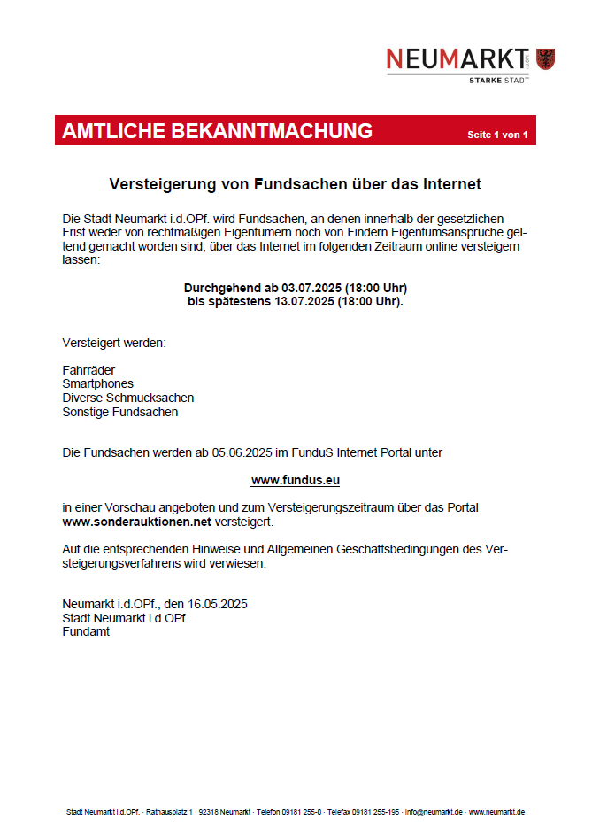 Fundsachen Versteigerung25