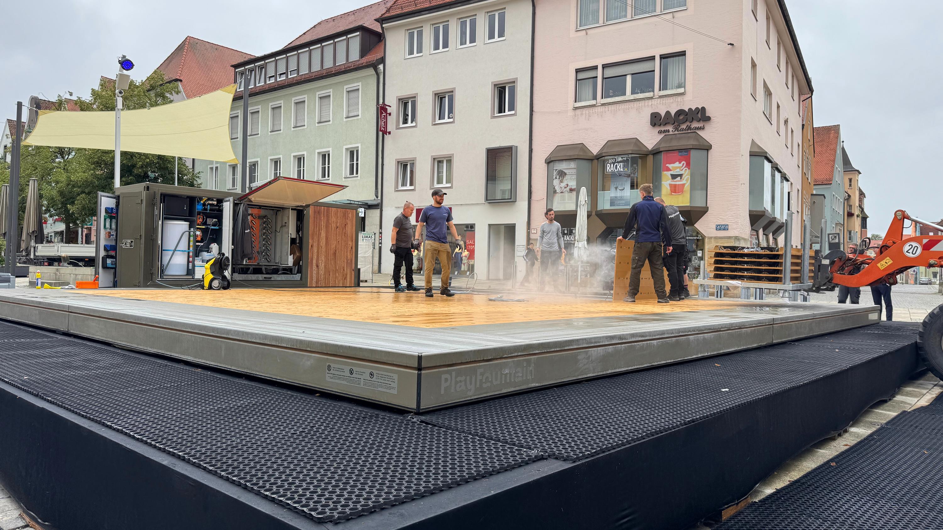 Abbau des PlayFountains