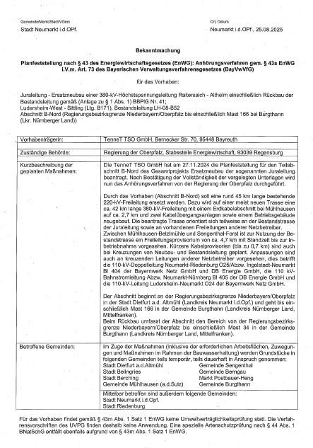 Amtl. Bekanntmachung