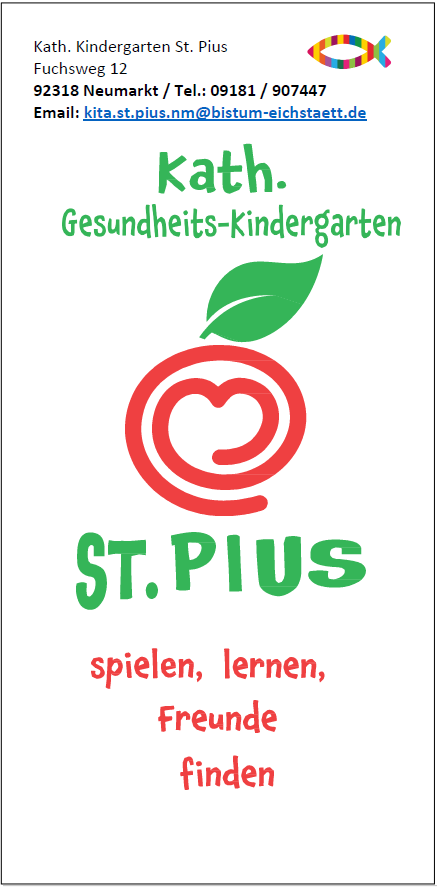 Flyer Kindergarten St. Pius