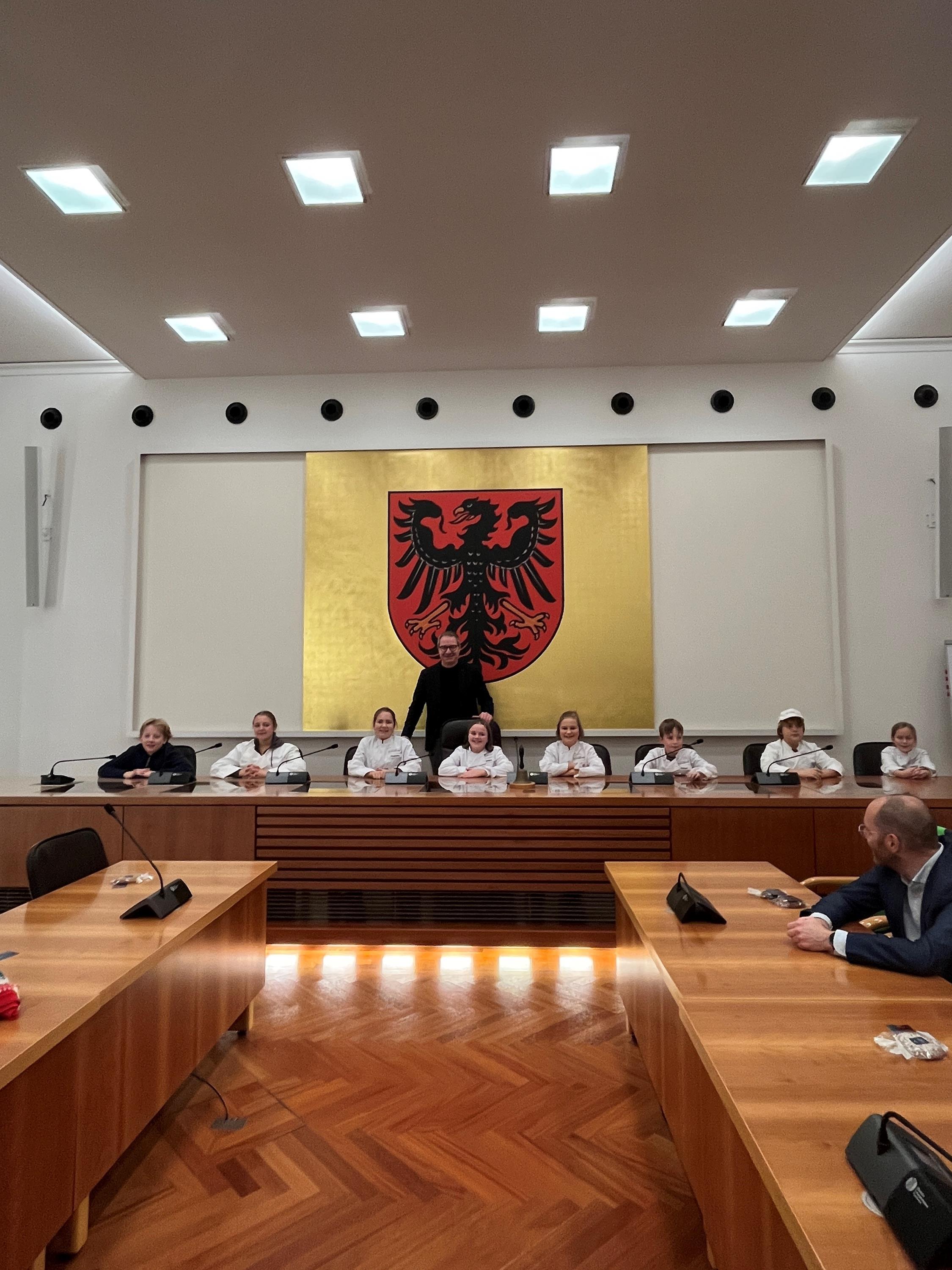 Miniköche zu Gast im Rathaus