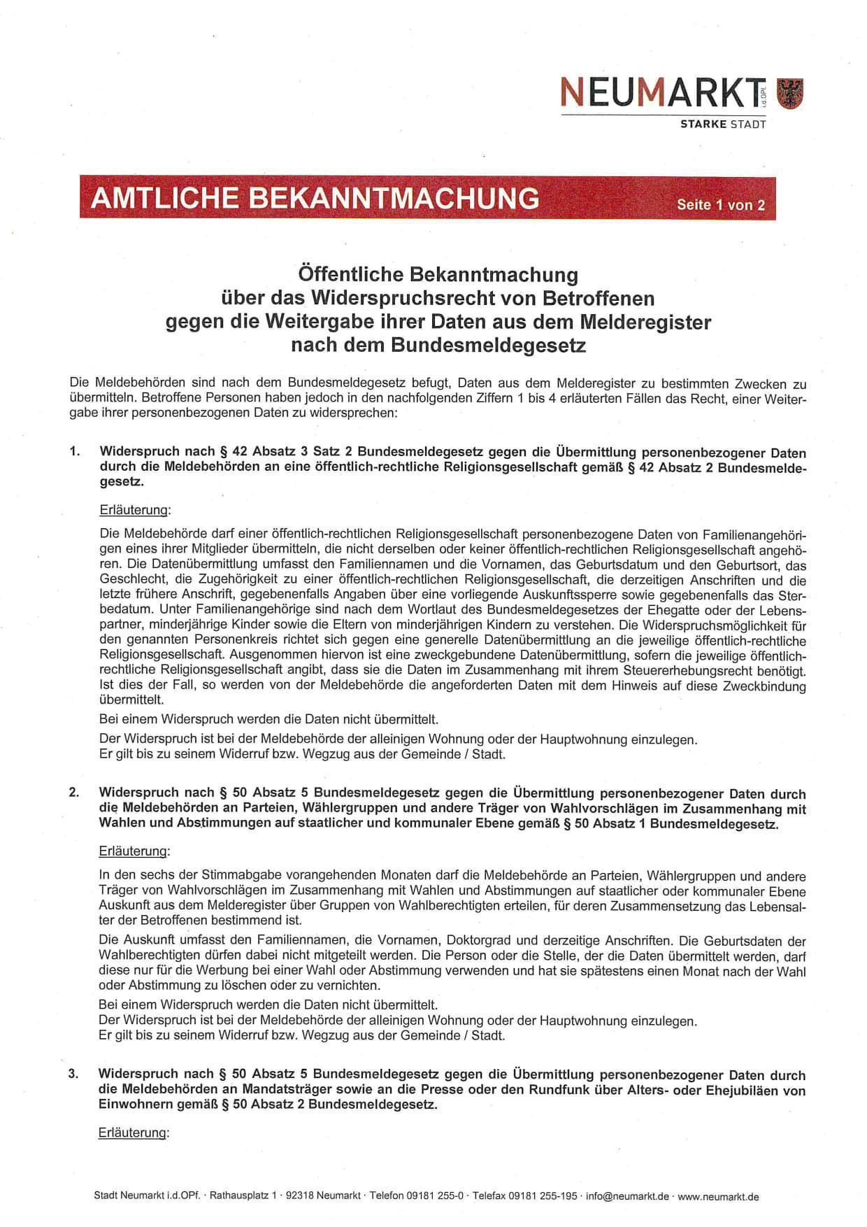 Amtl 1. Bekanntmachung Jahreshauptversammlung FFW Lippertshofen