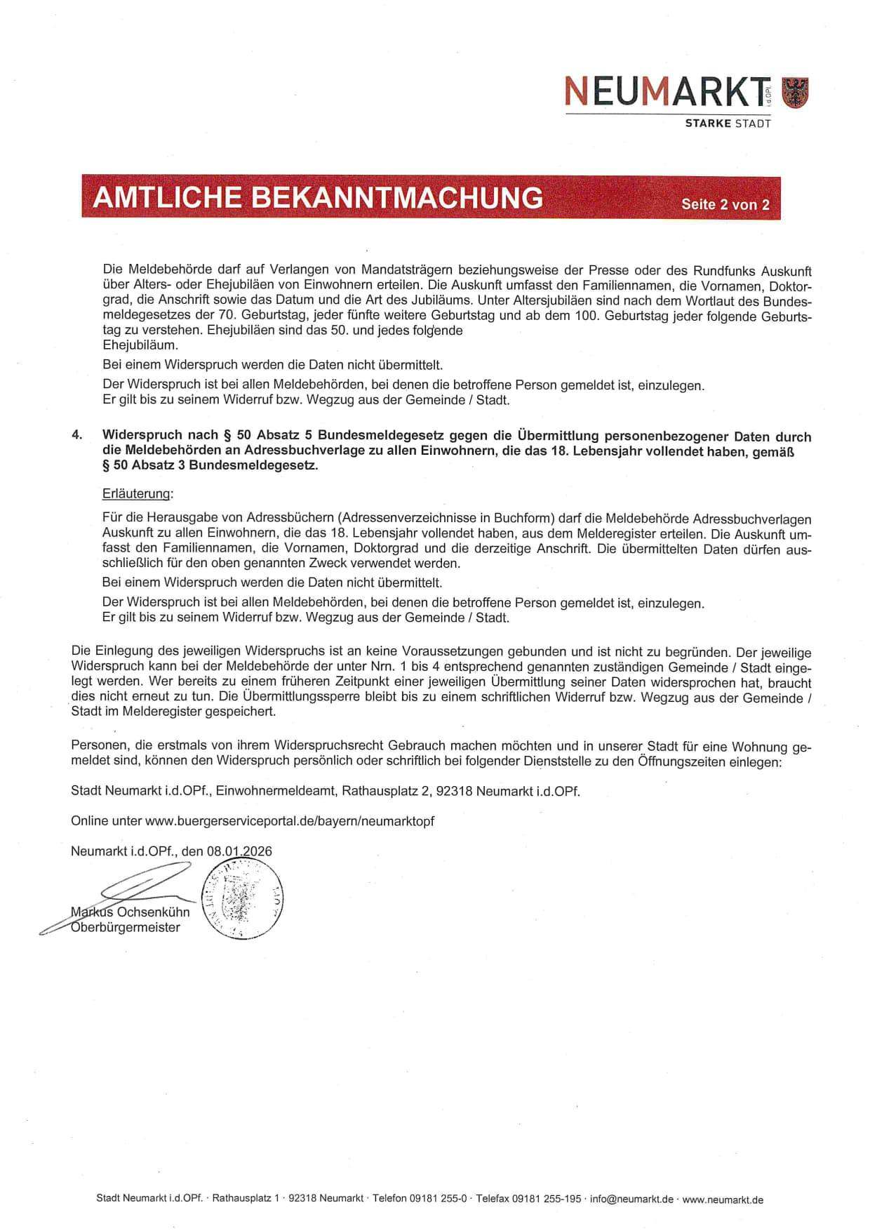 Amtl 2. Bekanntmachung Jahreshauptversammlung FFW Lippertshofen