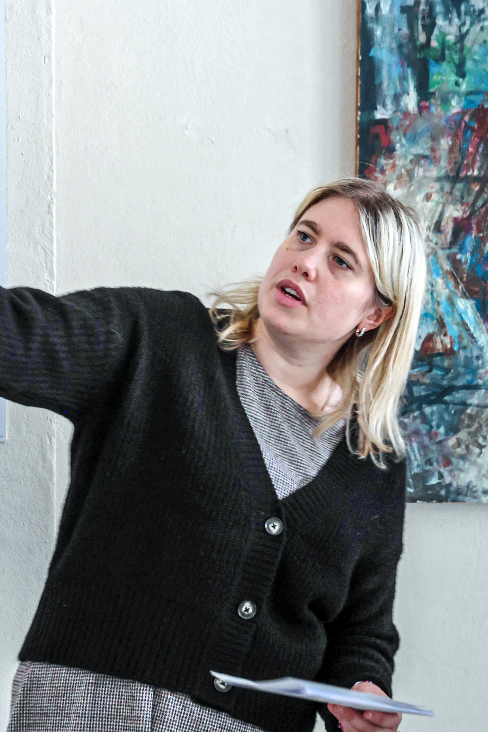 Kunsthistorikerin Philine Pahnke. Foto: Yevheniia Havrylenko.