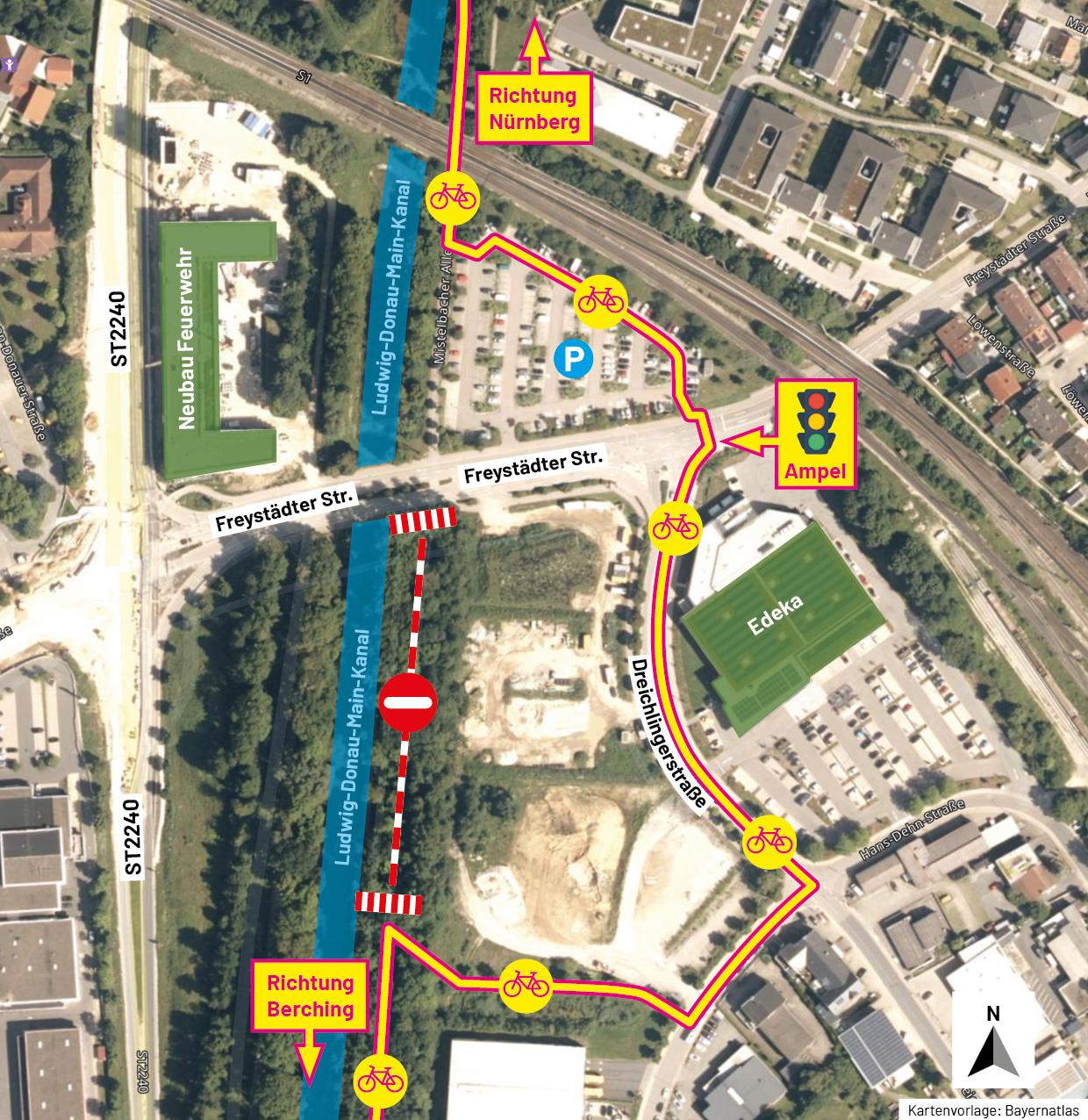 Karte Radweg Umleitung Final