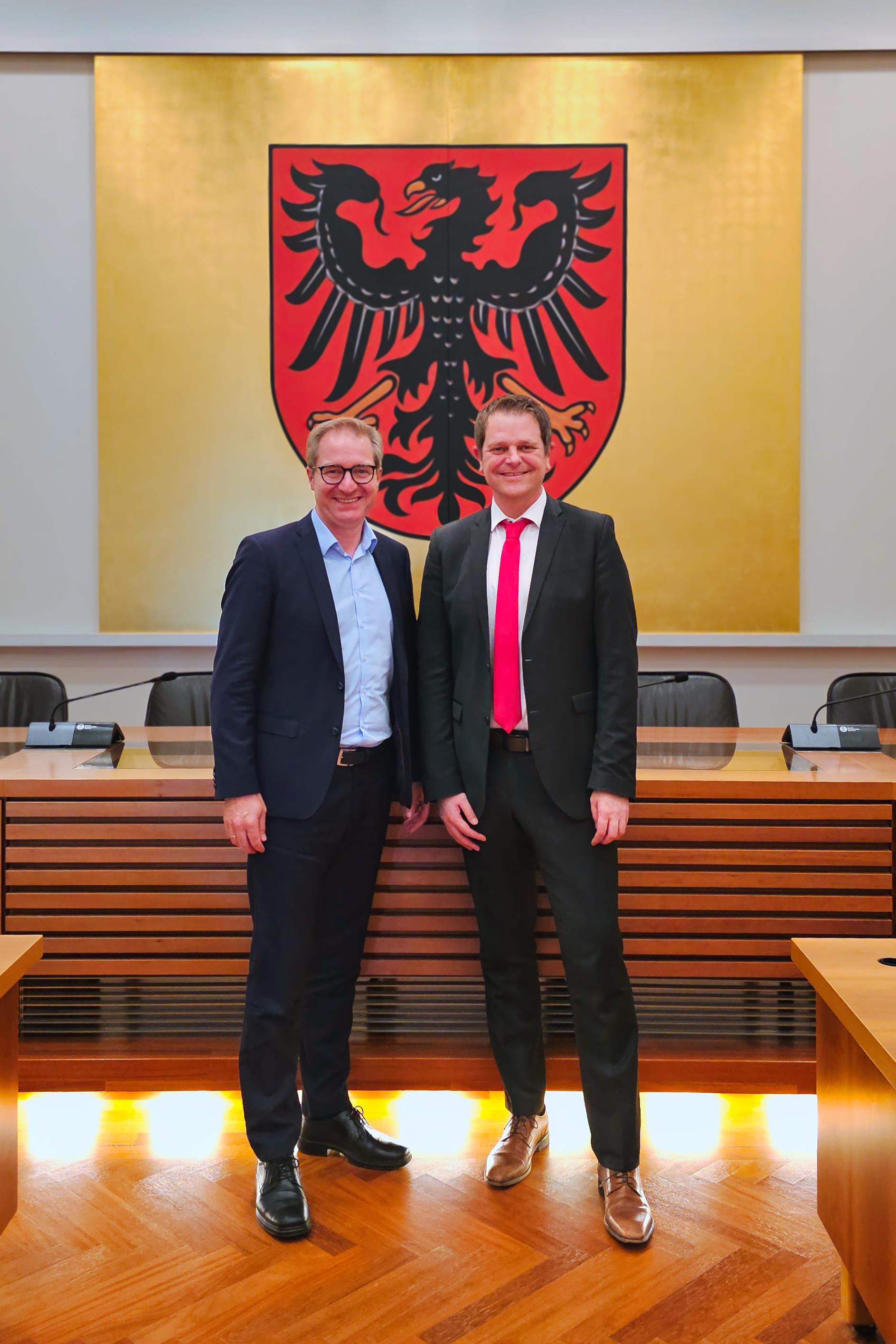 Oberbürgermeister Markus Ochsenkühn und Landrat Martin Meier - Foto: Stephan Dierlamm