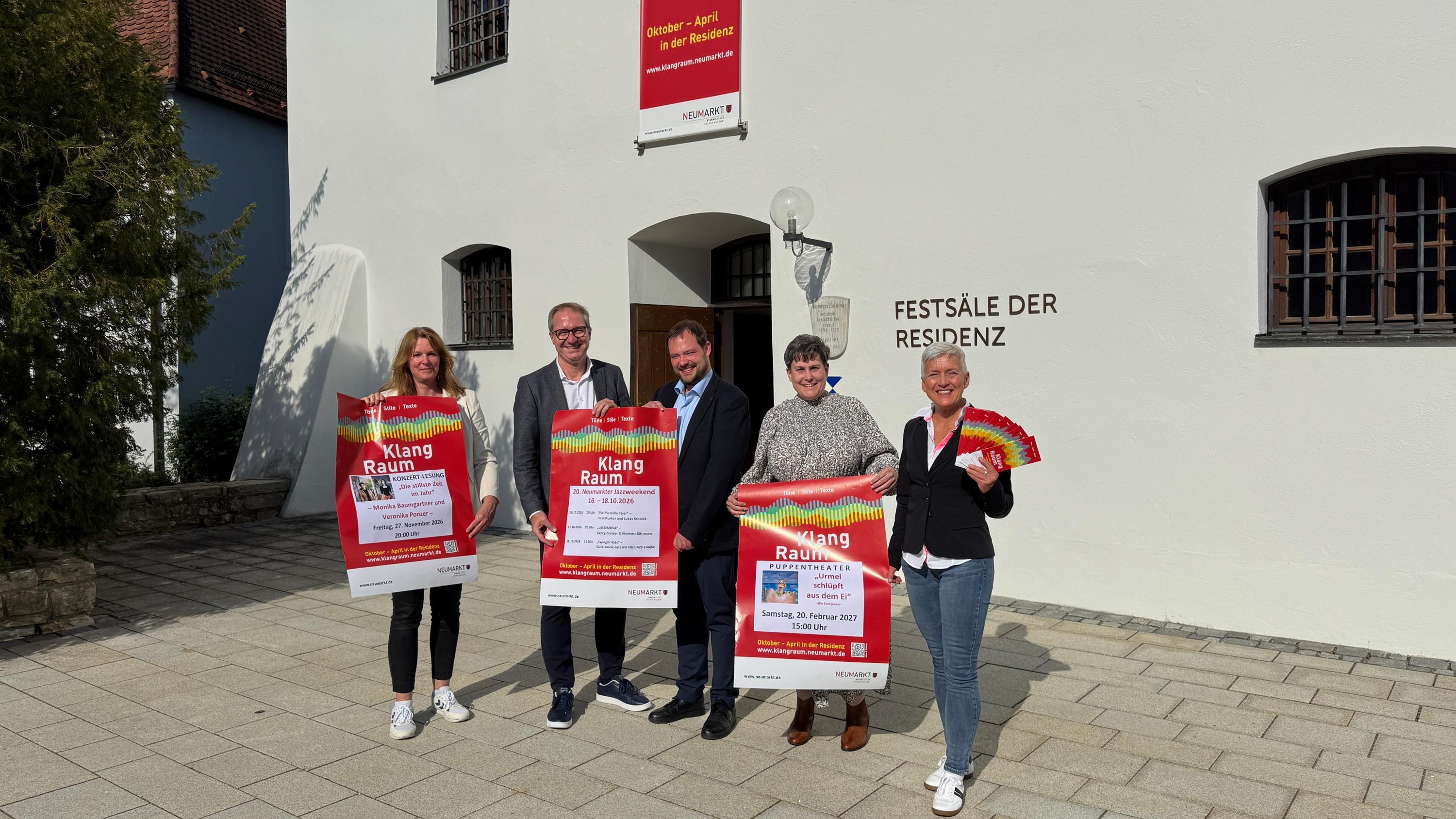 Die Verantwortlichen der Stadt bei der Vorstellung des Klangraum-Programms