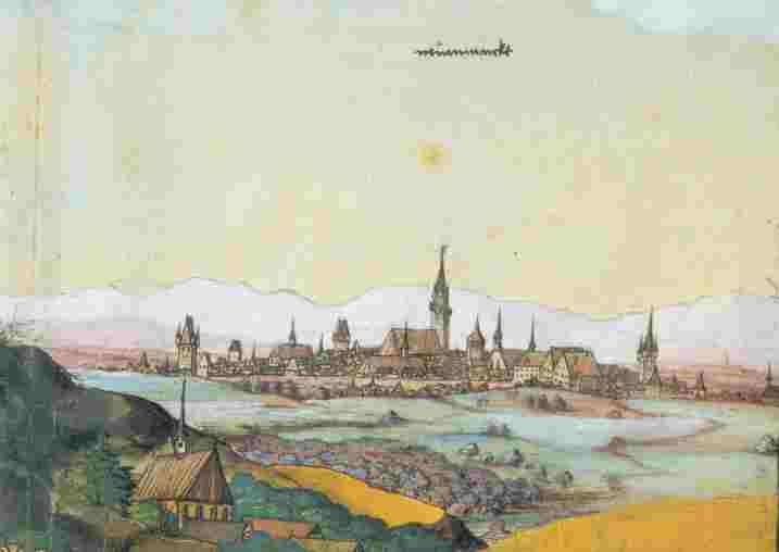 Ansicht von Neumarkt, 1537 (Universitätsbibliothek Würzburg, Delin.VI,2)
