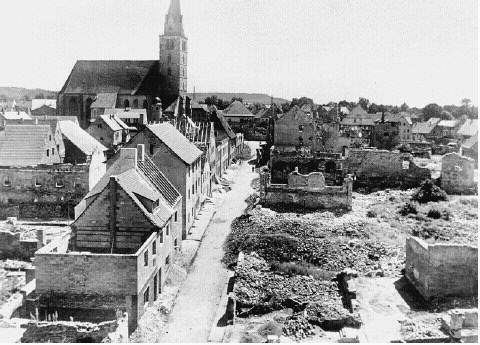 Schreckliche Zerstörungen auch im Johannesviertel