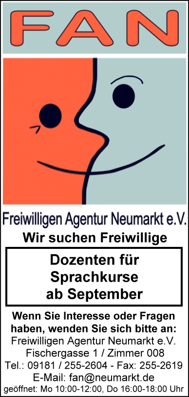 FAN sucht Freiwillige