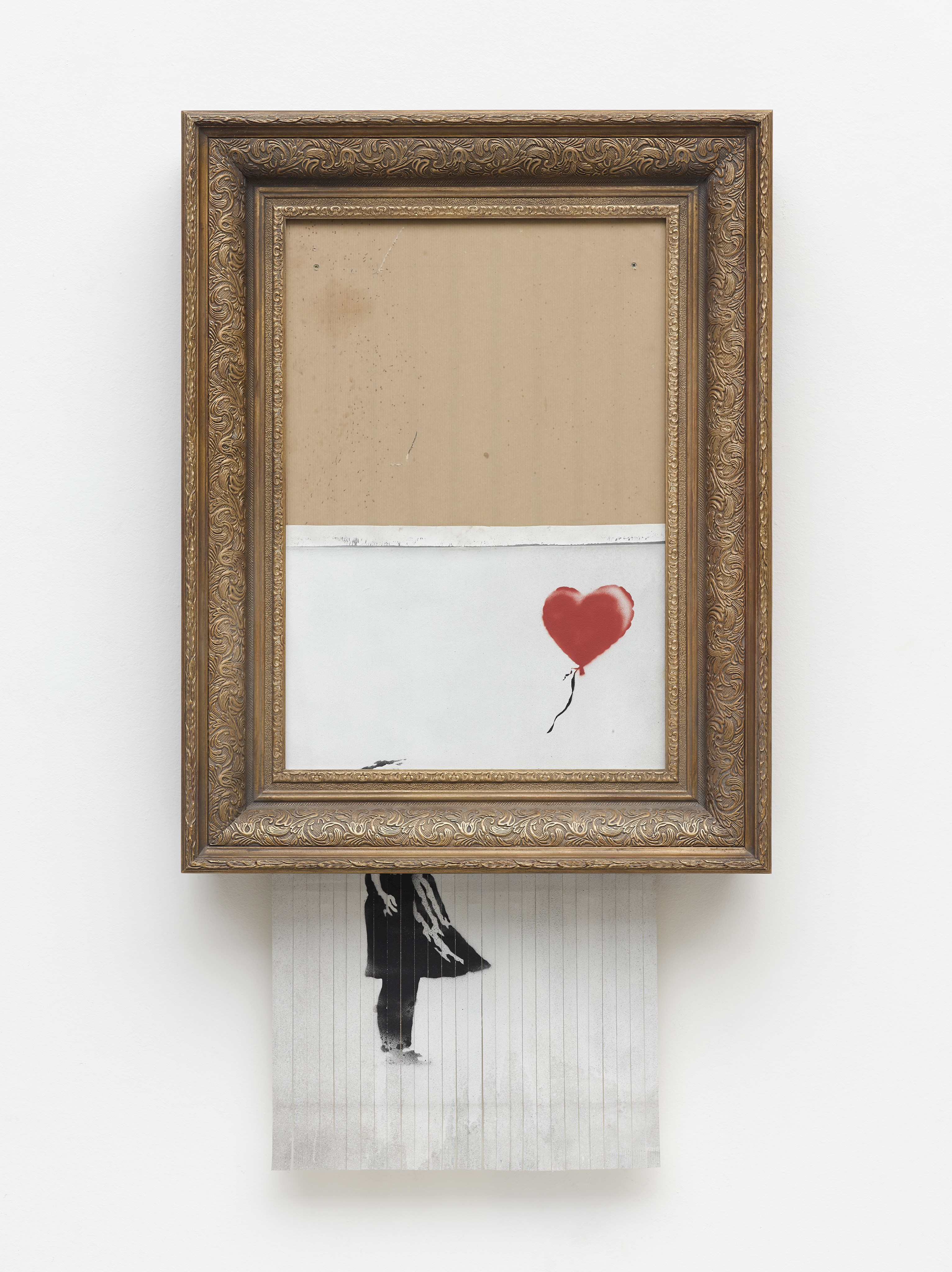 Banksy, Love is in the Bin, 2018. Privatsammlung. Foto: Staatsgalerie Stuttgart, © Banksy Leider haben wir keinen Alternativtext zu diesem Bild, aber wir arbeiten daran.