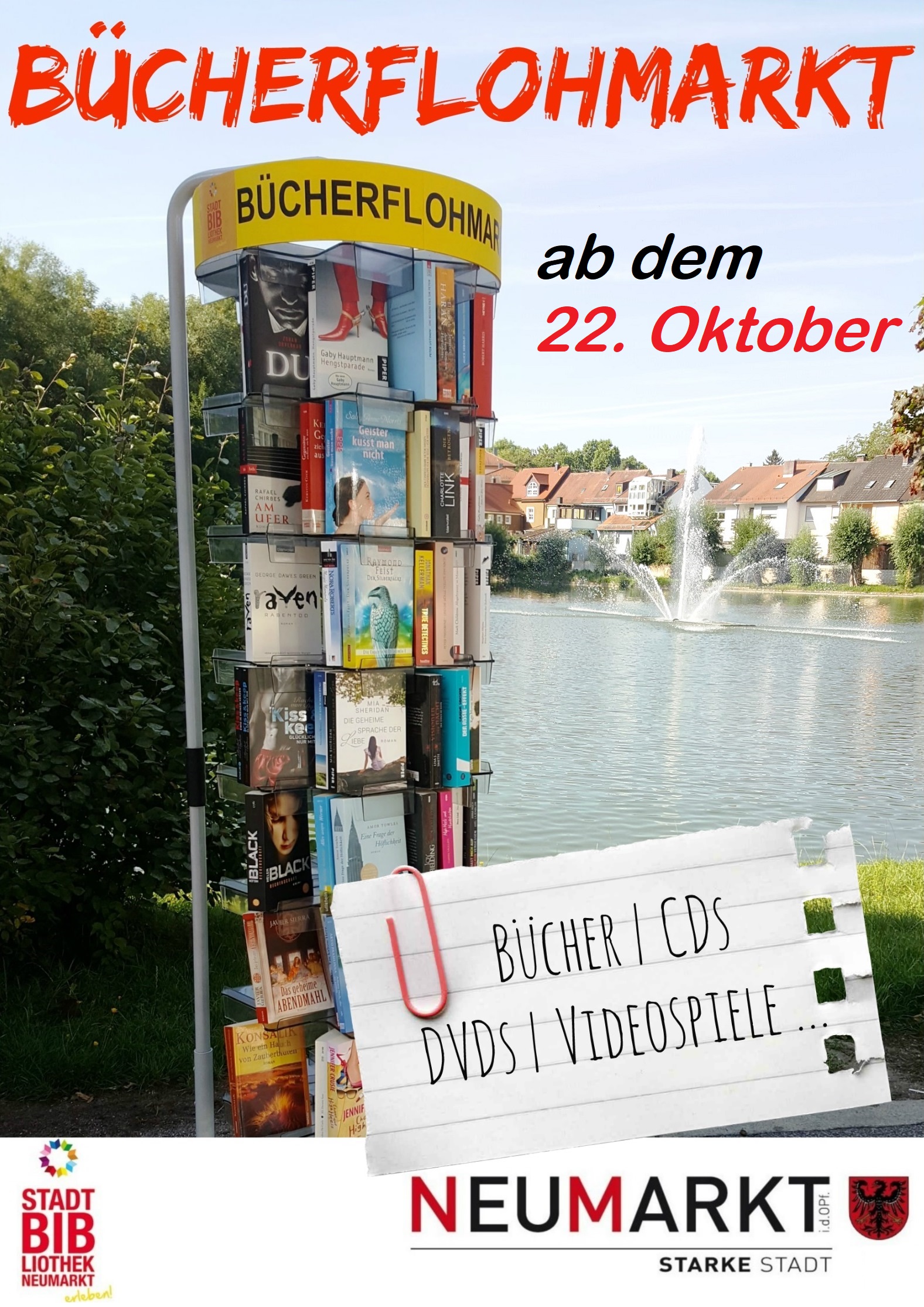 Herbst-Bücherflohmarkt in der Stadtbibliothek