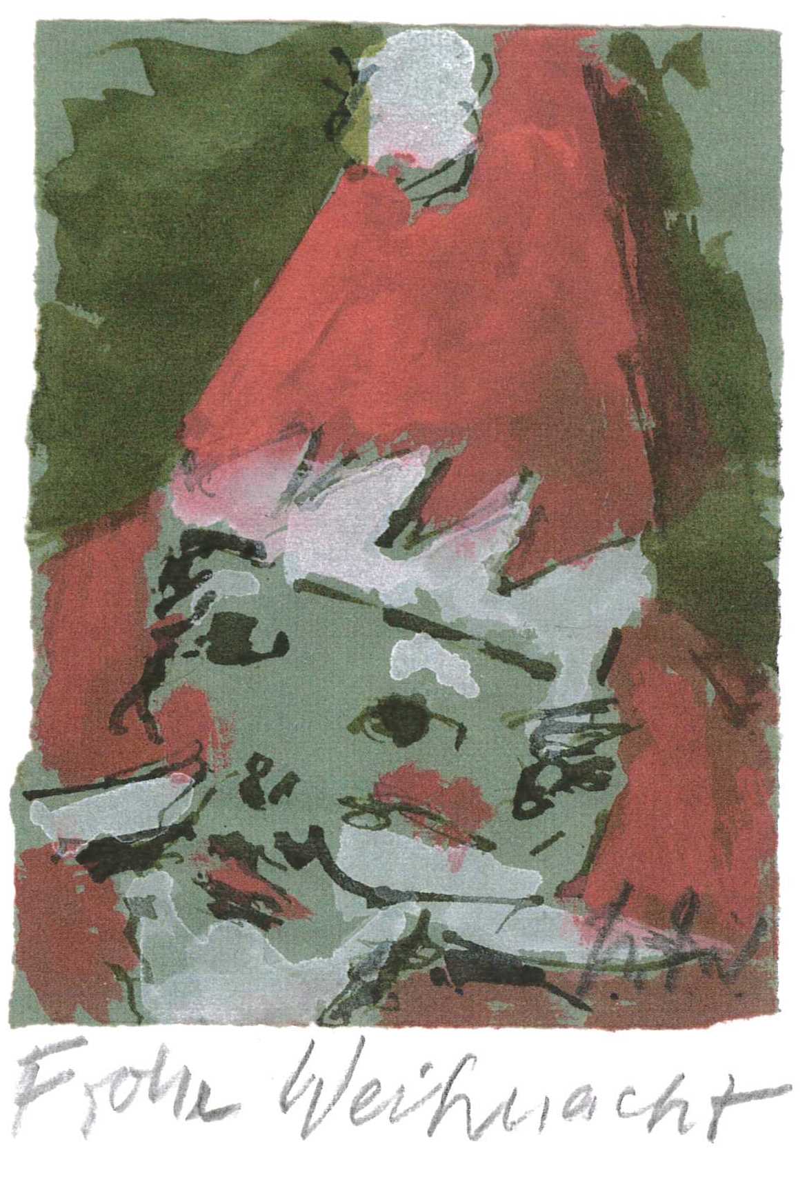 Bild: Helmut Rieger, Weihnachtsmann, 2011, Tusche. Foto: Museum Lothar Fischer. Leider haben wir keinen Alternativtext zu diesem Bild, aber wir arbeiten daran.