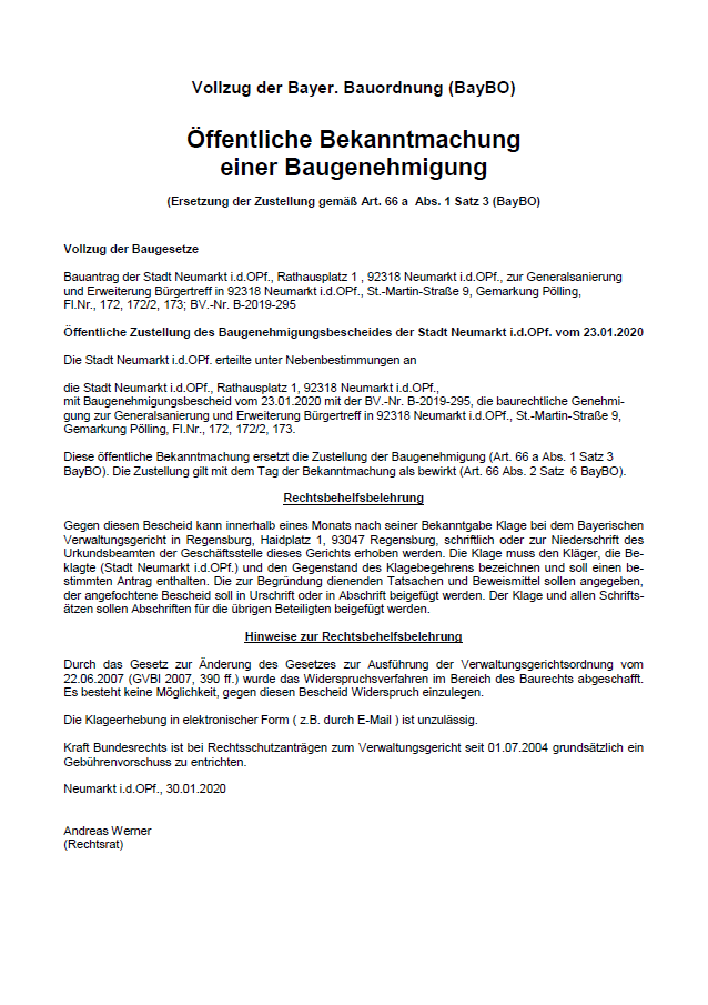 Bekanntmachung Baugenehmigung Bürgertreff Pölling.png