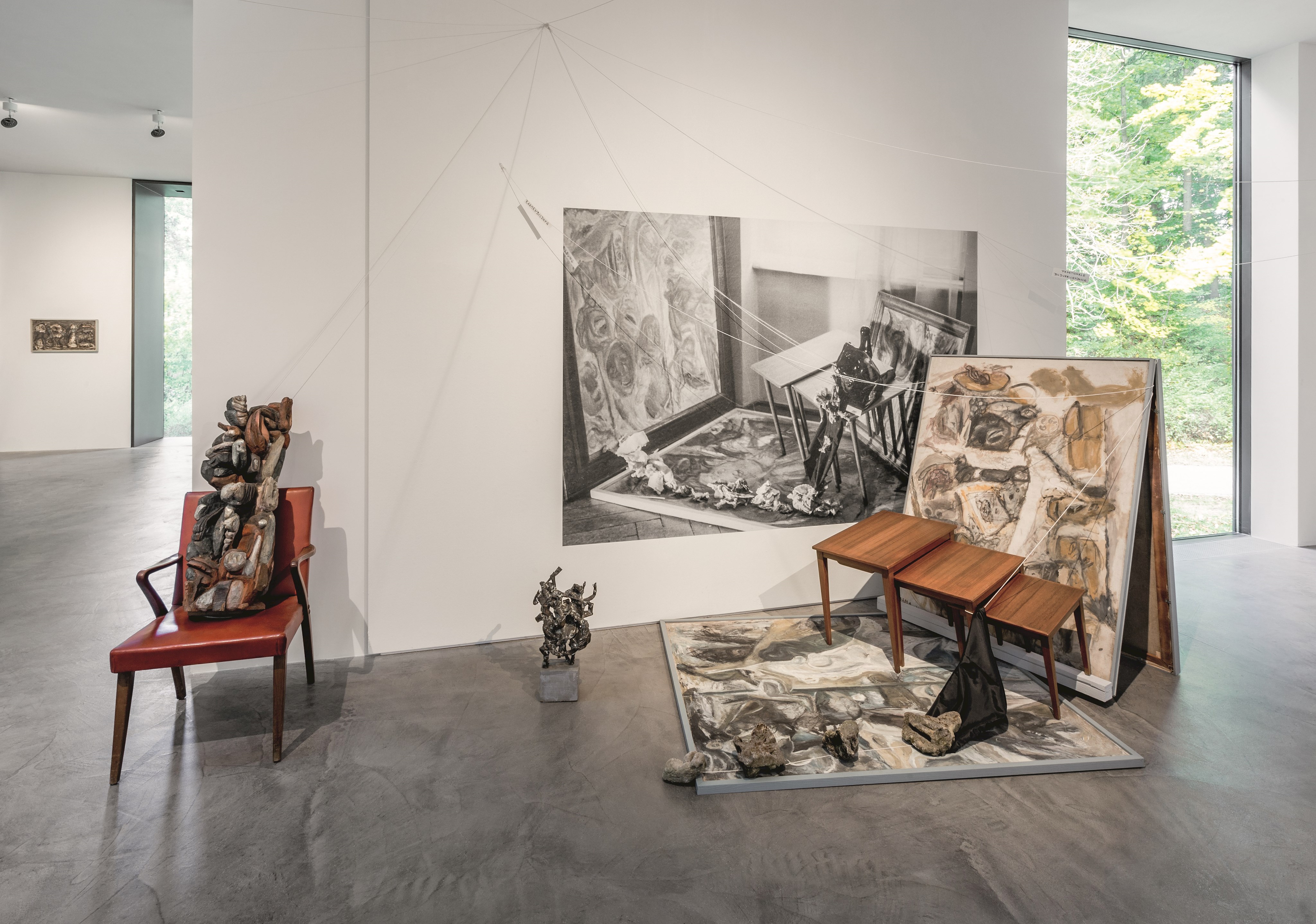 Blick in die Ausstellung „Gruppe RADAMA“, Foto Marcus Rebmann. Leider haben wir keinen Alternativtext zu diesem Bild, aber wir arbeiten daran.
