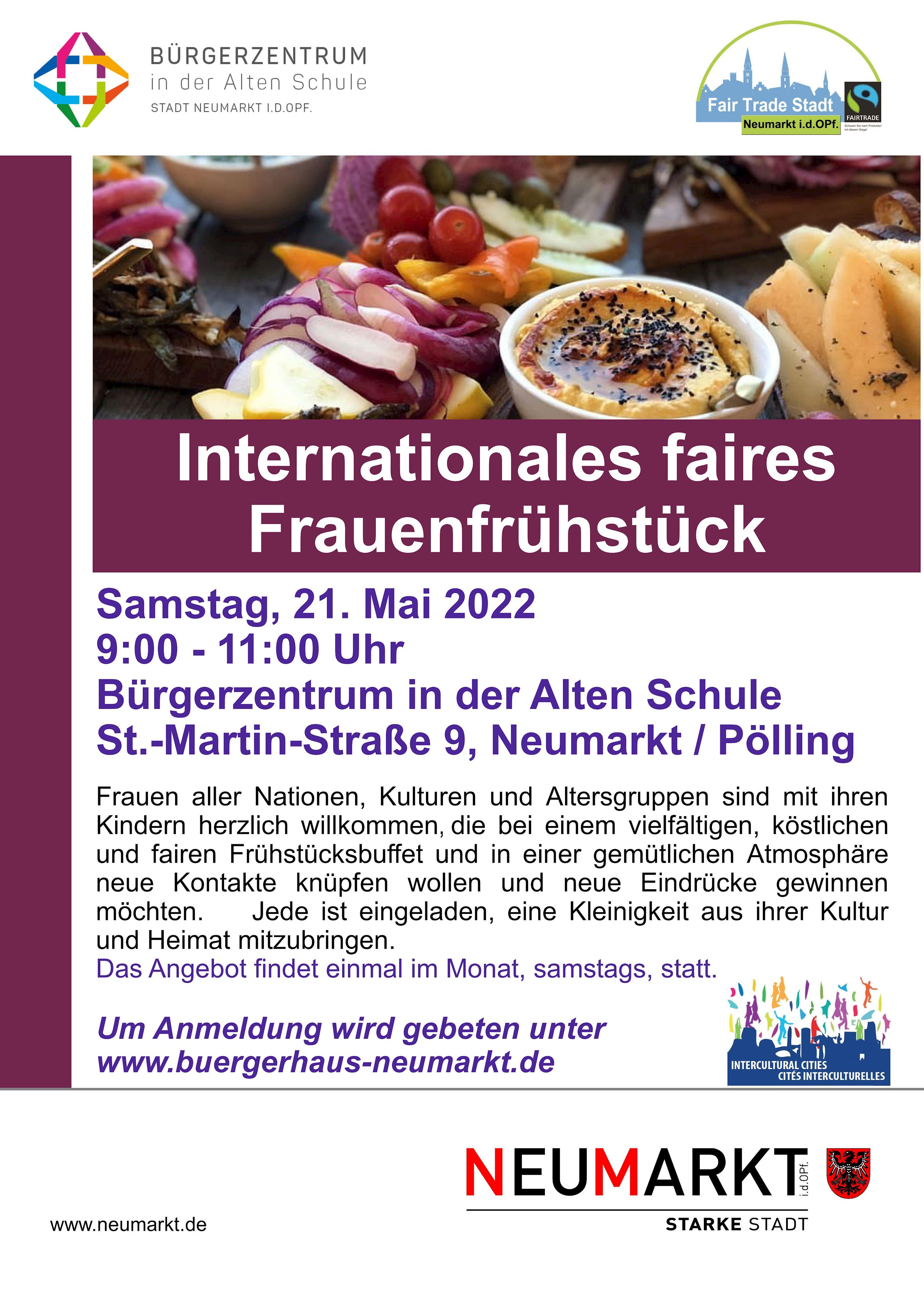 Internationales Frauenfrühstück im Bürgerzentrum - Motto „Wir starten fair in den Tag“