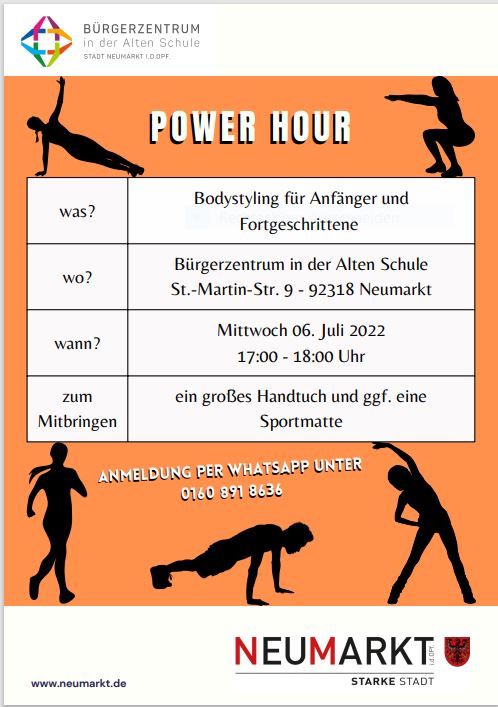 „Power Hour“ – im Bürgerzentrum in der Alten Schule in Pölling