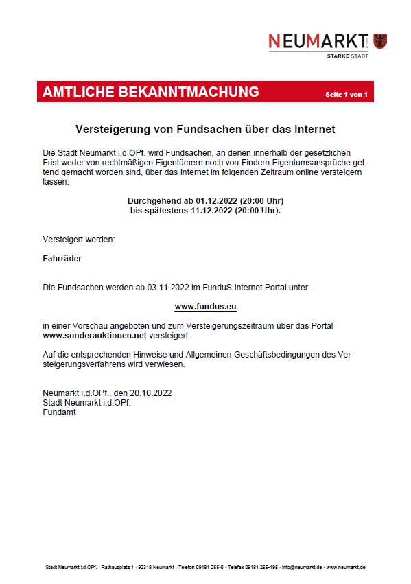 Amtliche Bekanntmachung - Versteigerung von Fundsachen über das Internet.jpg