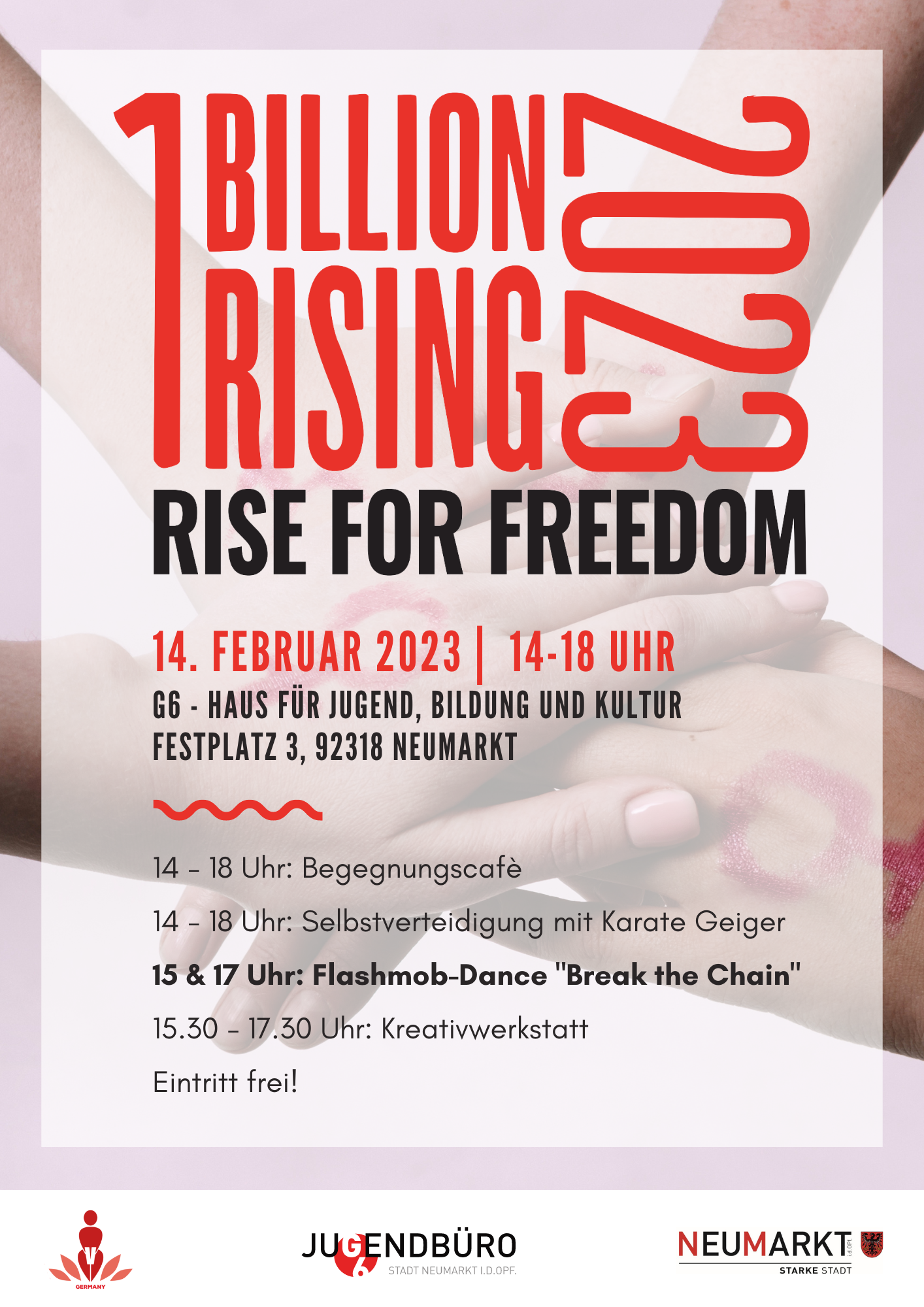 „One Billion Rising“ in Neumarkt im G6