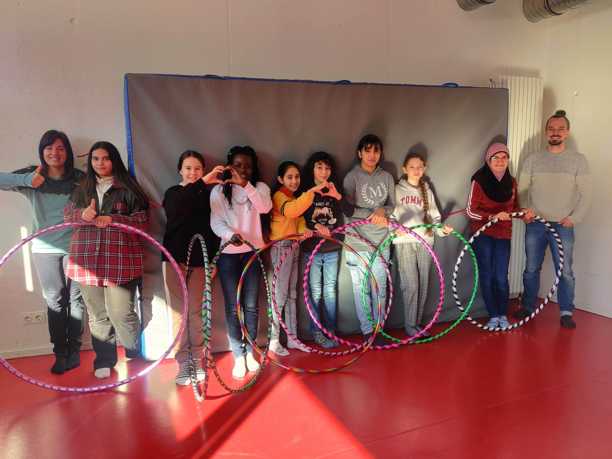 Hula-Hoop Workshop war voller Erfolg