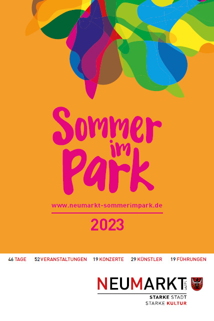 Programmheft Sommer im Park 2023 als Pdf-Datei zum herunterladen