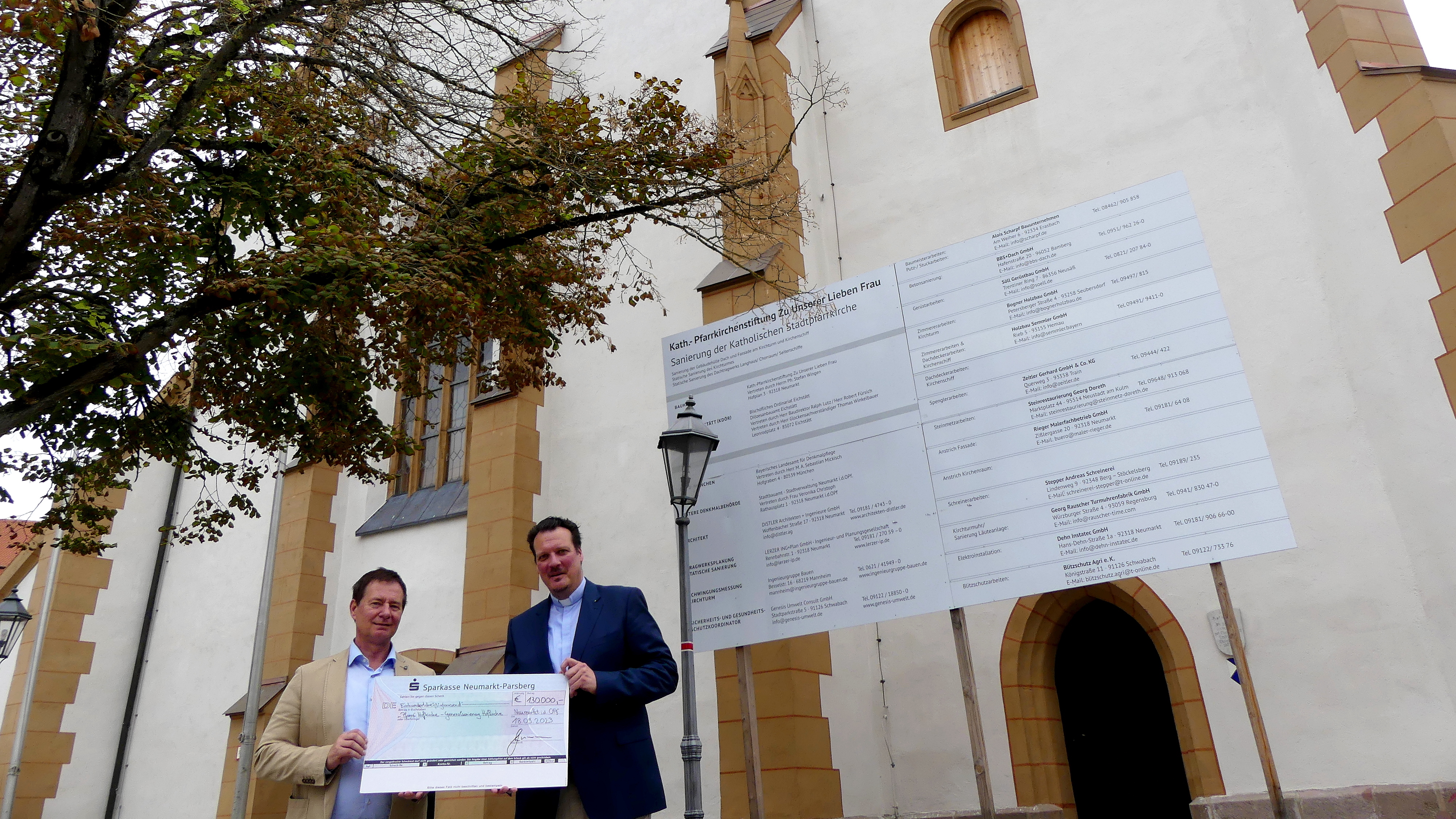 Stadt unterstützt Sanierung Hofkirche mit 130.000 Euro