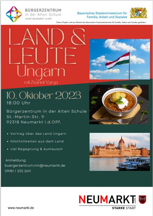 Veranstaltungsreihe Land und Leute präsentiert Ungarn: Eine kulinarische und kulturelle Reise