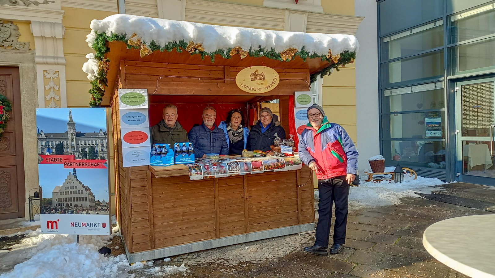 Neumarkter Delegation beim SchlösslAdvent in Mistelbach