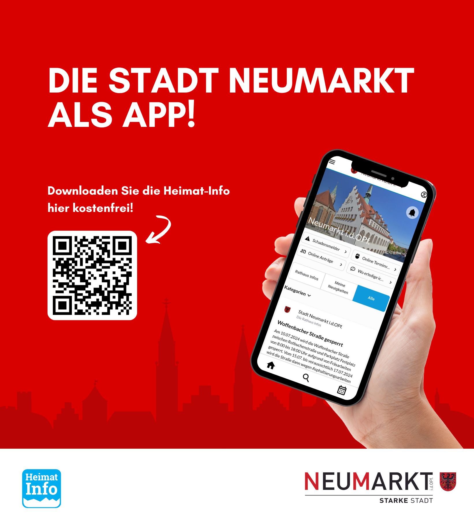 Neumarkt jetzt als App: Moderne Plattform für Bürgerinformationen